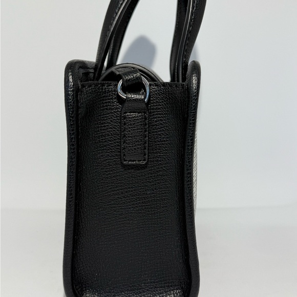 Karl Lagerfeld Black/White/ Gray Paris Maybelle Mini Top Handle - Picture 4 of 9